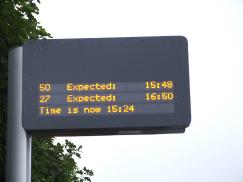 Probus bus stop electronic display